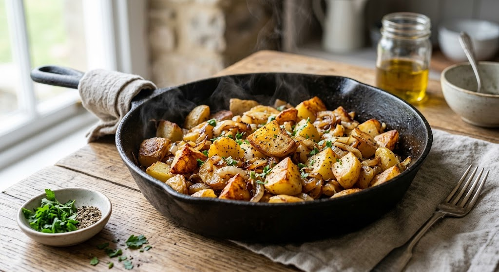 Fried Potatoes and Onions