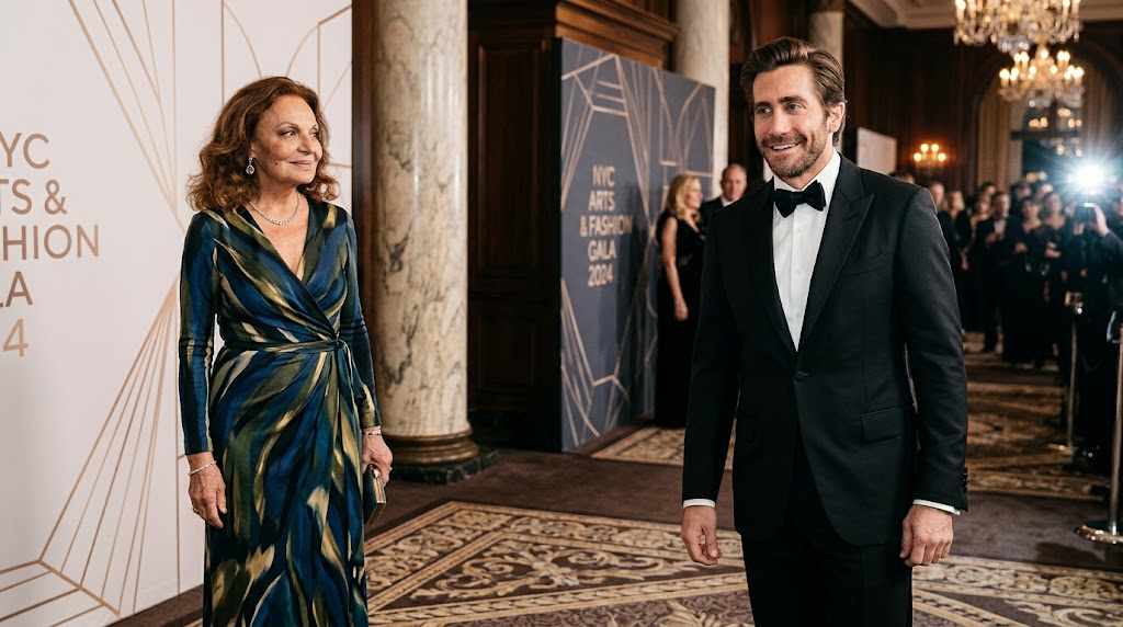 Diane von Furstenberg and Jake Gyllenhaal